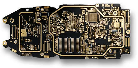 Multilayer Rigid Flex Black Fr4 HDI Board PCB BGA Package Manufacturing Service
