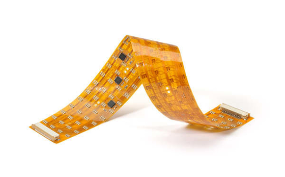 Single Sided Reelable Rigid Flex Circuit Boards Polyimide PCB Yellow Soft Board