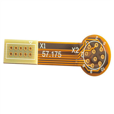 Shock Resistant Rigid Flexible PCB Fabrication Brown Soft Board For Industrial Automation Equipment