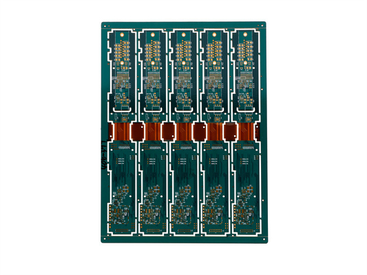 6 Layer Green Polyimide Fast Turn Rigid Flex PCB TG150 1.6mm For 3D Stereo