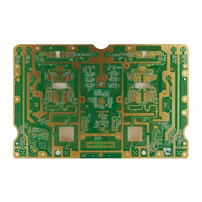 Goede prijs 12 Layer Rogers PCB-beveiligingsapparaat met HASL Green Soldermask online