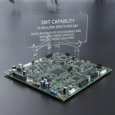 Buon prezzo Capacità SMT 14 milioni di punti al giorno Servizi di assemblaggio e fabbricazione di PCB rigidi per soluzioni elettroniche in linea