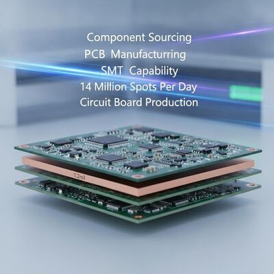 Buon prezzo Approvvigionamento di componenti Produzione di PCB con 1,2 milioni di rame interno e capacità SMT 14 milioni di spot al giorno per la produzione di circuiti stampati in linea